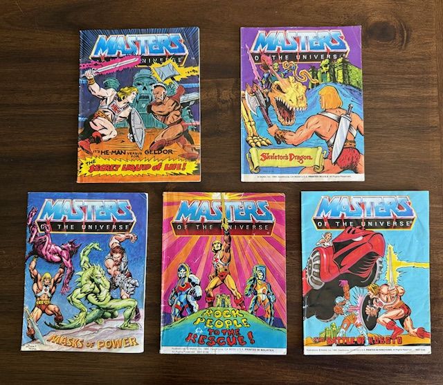 1983, 1984, 1985 He Man Masters of the Universe Mini Comic Books