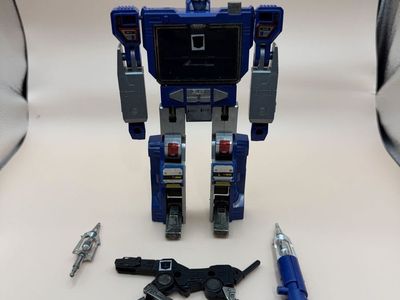 Vintage G1 Transformer Soundwave & Ravage Cassette Action Figure With Accessories