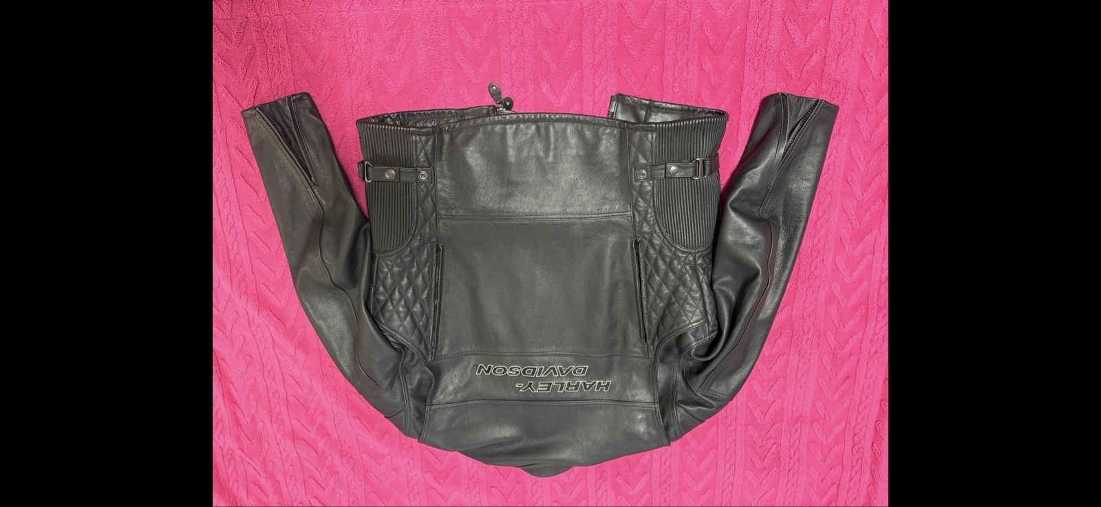 Harley Davidson leather coat, xl