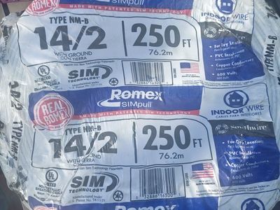 South wire 250 ft 14/2 NM-B Romex sim pull