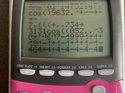 Has Lines TI-84 Plus Silver Edition Pink W/Cover