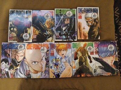 One-Punch Man Manga Set Volumes 1-4 & 20-24 by ONE & Yusuke Murata VIZ Media Comics