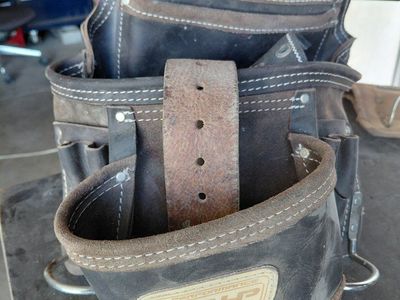 AWP HP Hi-Performance Brown Leather Tool Belt pouch