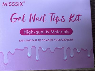 Gel nail tips and builder nail kit