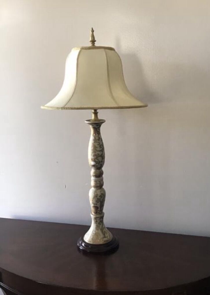 Vintage Lamp - Very Nice With Original Shade