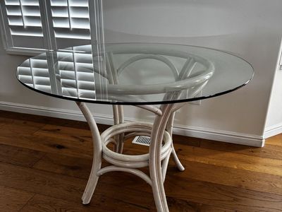 Round Glass Top Table