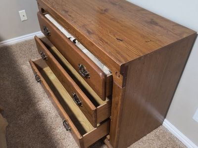 Solid Wood Dresser; 3 drawers; 40"W x 30"H x 18"D