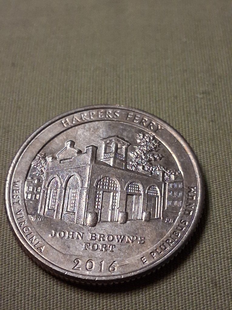 2016 Harpers Ferry West Virginia John Brown's Fort US Quarter Coin