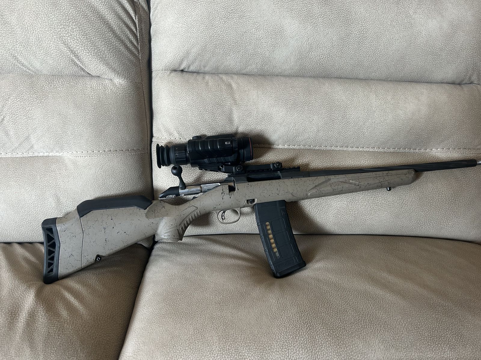 American Ruger 5.56 Gun With Thermal Scope