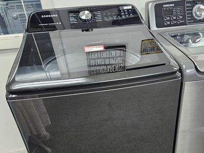 Samsung Top-Load Washing Machine in Black Stainless Steel