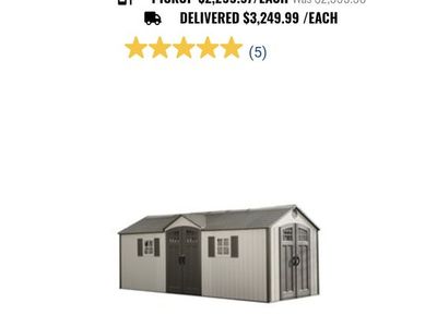 Lifetime Heavy-Duty Outdoor Storage Shed – Disassembled & Ready to Haul