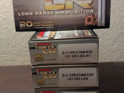 Barnes VOR-TX LR 6.5 Creedmoor 127 GR LRX BT Long Range Ammunition