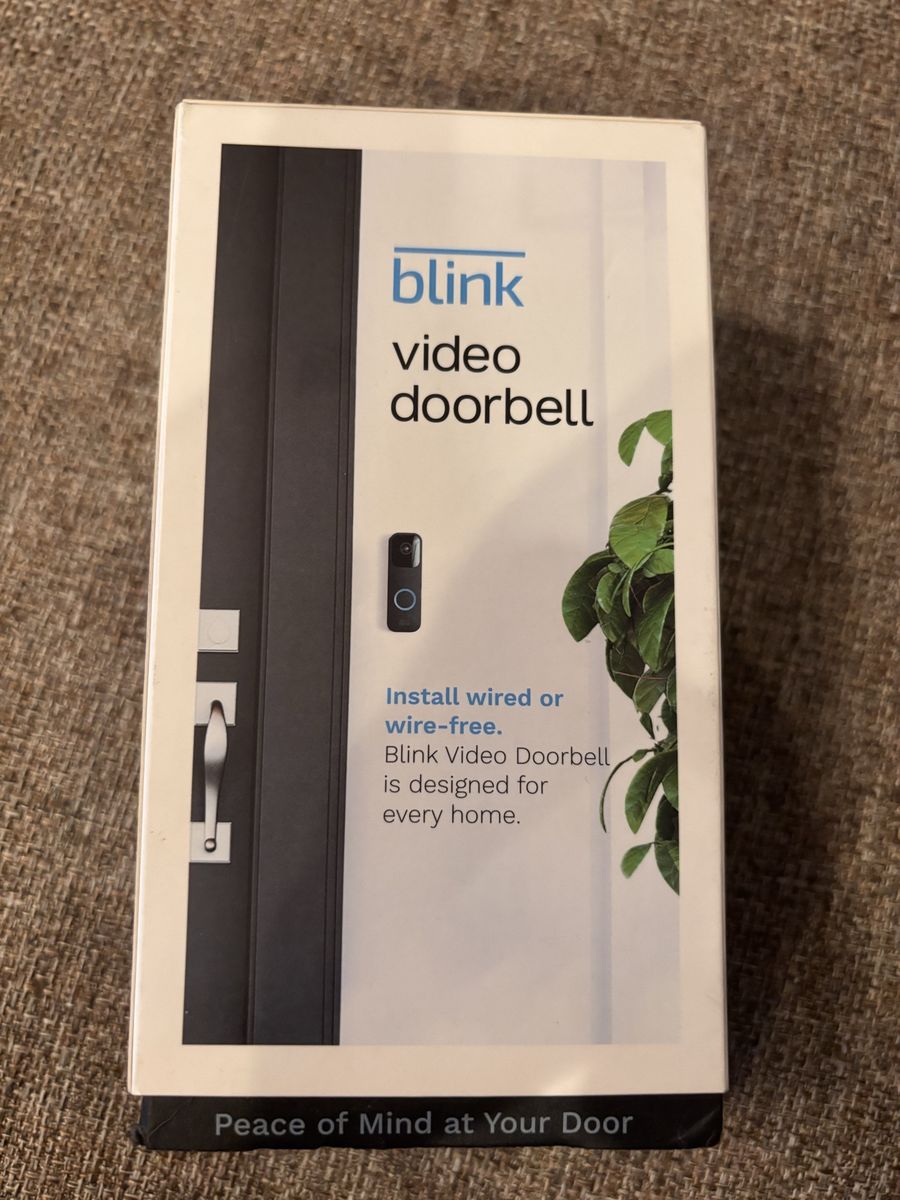 Brand New Blink Video Doorbell Camera In Box