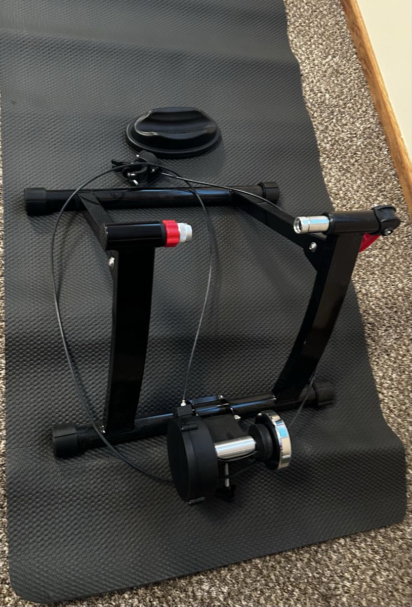 Indoor Bike Trainer w/ Front Wheel Riser Block - Enhance Your Cycling Workouts