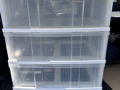 Clear Wide Storage Drawers On Wheels