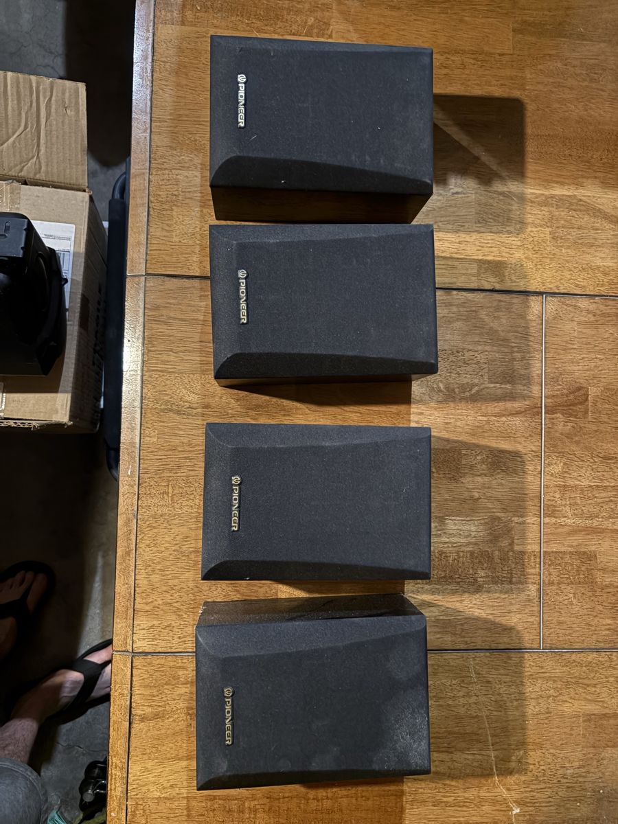 Pioneer S-CR501-QL Surround Sound Speakers, 4-Pack, Black