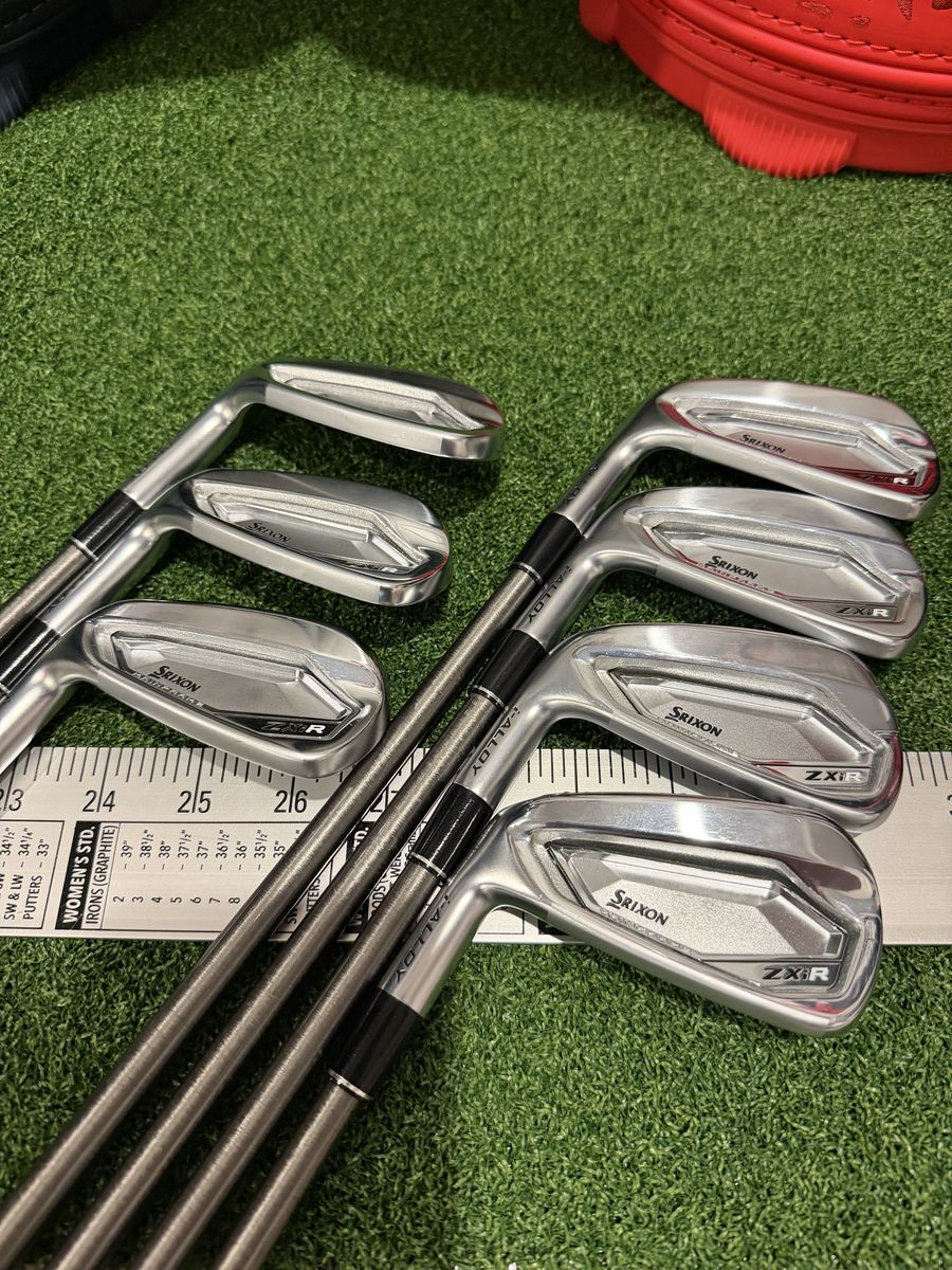 Left Hand Srixon ZXiR Iron Set 5-PW, AW Steelfiber i95 Stiff - Excellent