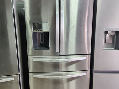 GREAT WHIRLPOOL STAINLESS STEEL 4 DOOR FRENCHDOOR FRIDGE