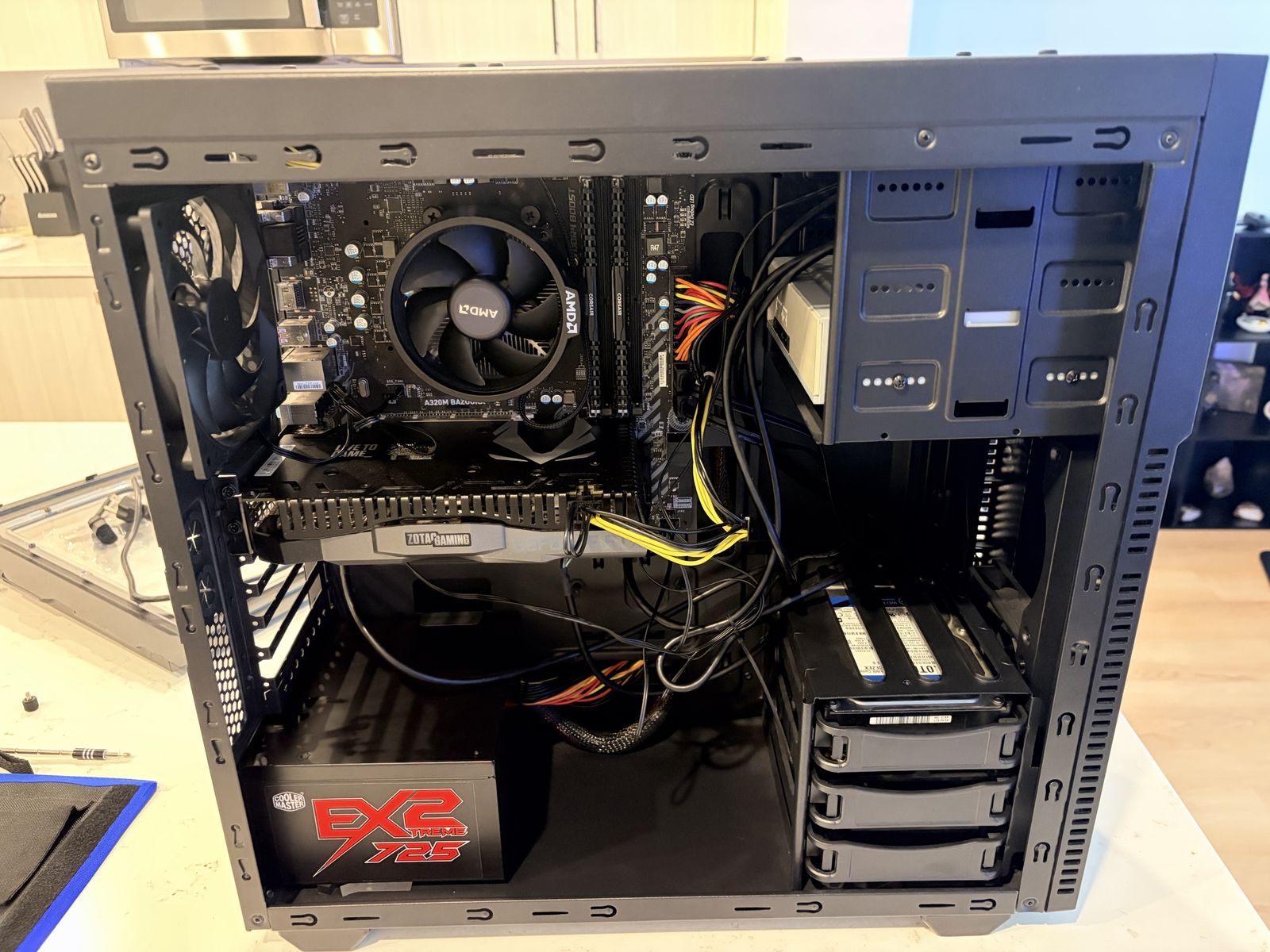 Custom Gaming PC: AMD Ryzen 5 1600, NVIDIA GeForce RTX 2070, 16GB RAM, 1.14TB Storage