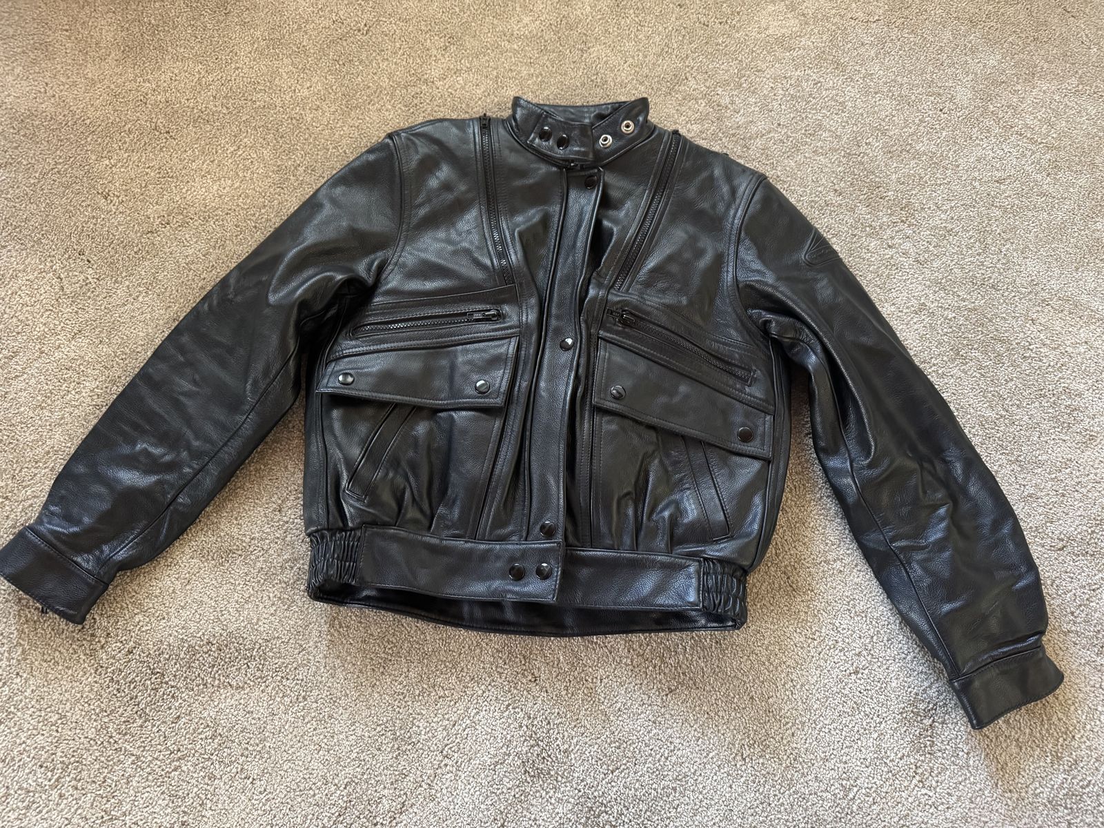 Hein Gericke Concord Leather Motorcycle Jacket - Women's size 34