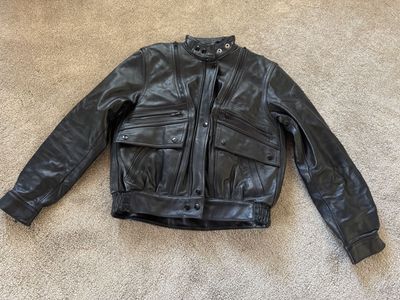 Hein Gericke Concord Leather Motorcycle Jacket - Women's size 34