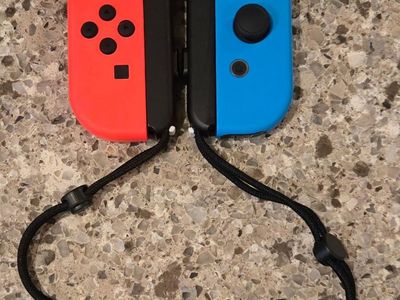 Nintendo Switch Joy Cons with wrist straps! trades considered!