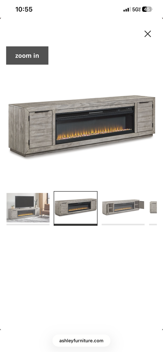 92” fireplace TV Stand