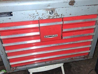 Vintage Craftsman 9-Drawer Top Tool Chest Steel