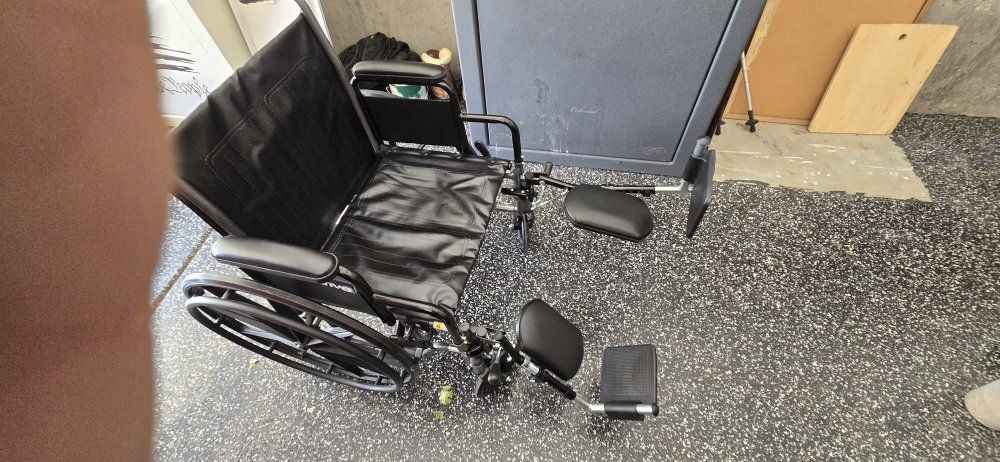 Drive Medical Wheelchair with Removable Leg Rests - Black