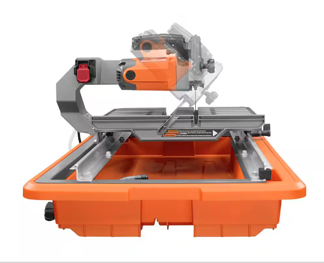 RIDGID 7" Wet Tile Saw R4031S – 9 Amp Pro Saw – $313 Retail