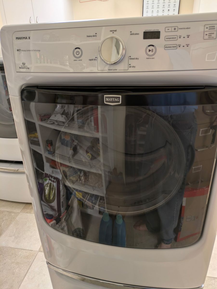 Maytag Front Loading Dryer with Pedestal