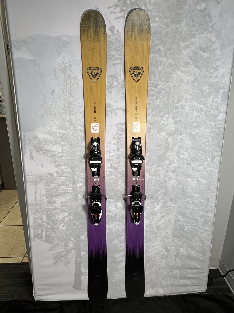 Lightly Used Rossignol Sender Free 118 186 cm Skis 2025 w/Look Konect GW Demo Bindings