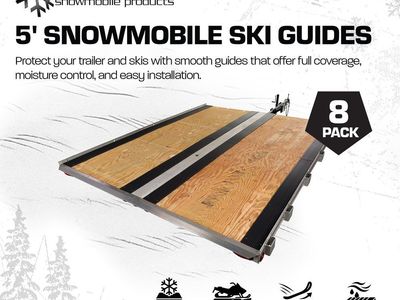 Black Ice 5’ Snowmobile Ski Guides (8-Pack) – NEW IN BOX