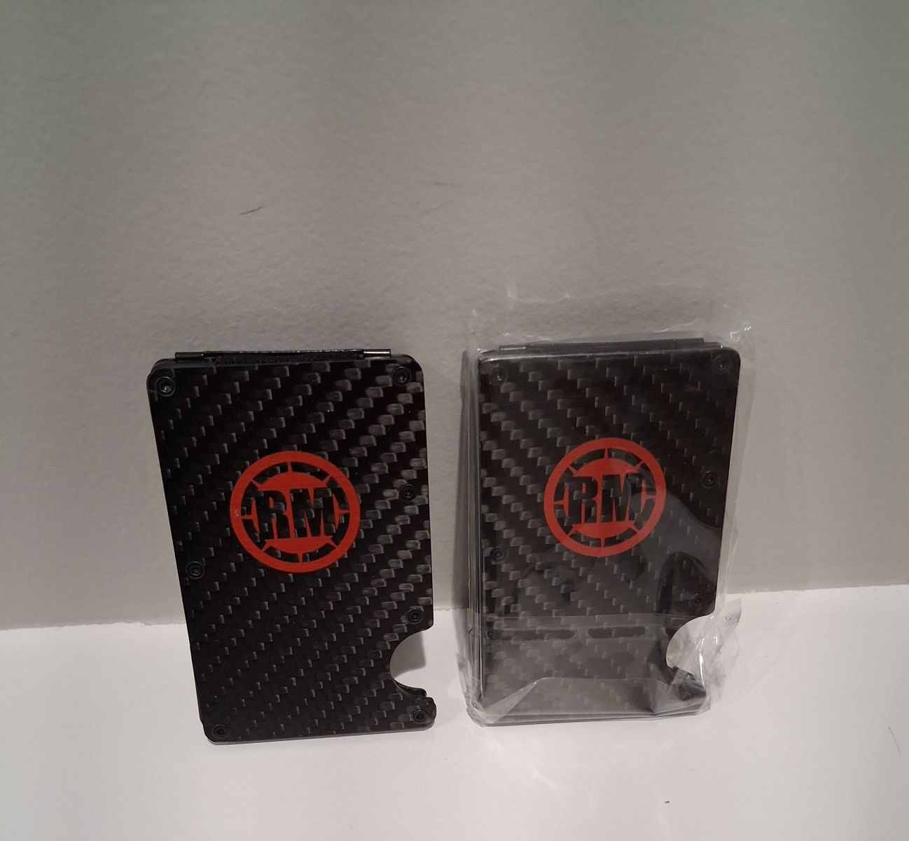 RM Carbon Fiber Minimalist Card Wallets Set of Two