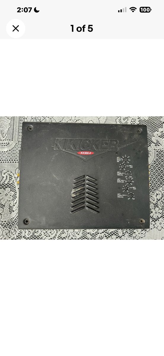 Kicker KX300.4 OLD SCHOOL 4-Channel Car Audio Amp