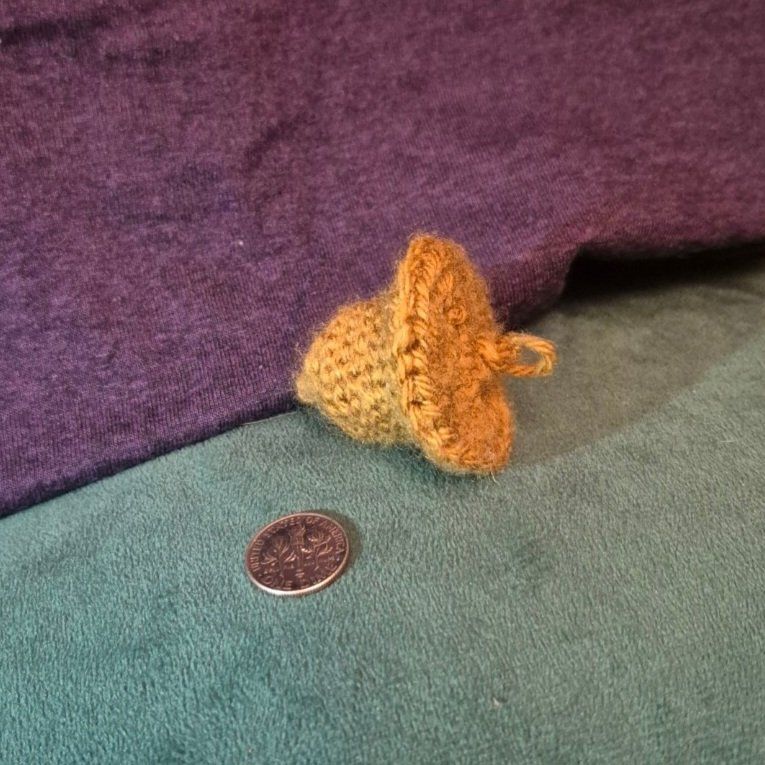 Crochet Acorn Fidget Toy