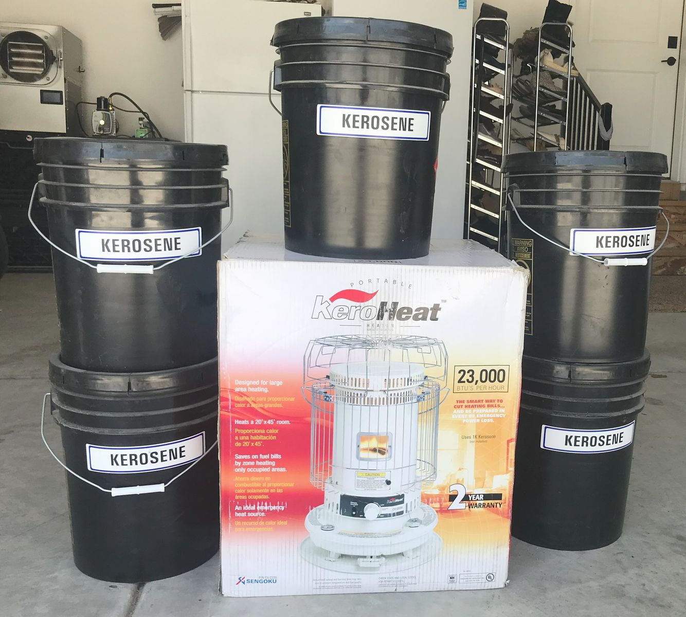 Sengoku 23,500 BTU Indoor and Outdoor Kerosene Heater