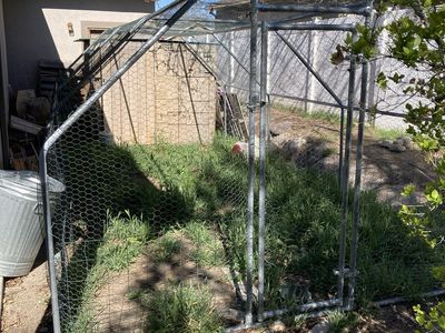 Chicken Coop Metal Set Up