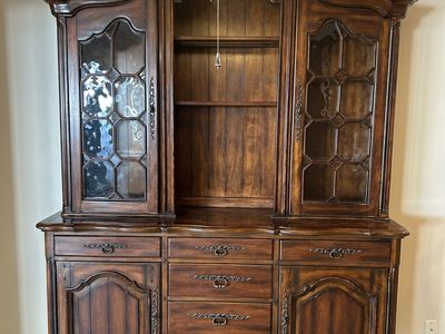 Hooker Lighted Hutch and Console