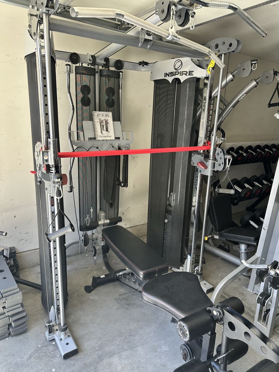 Inspire FT2 Smith Machine/Functional Trainer 215LB Stacks & Adjustable Bench