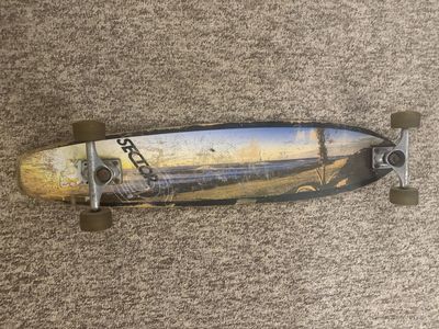 Sector 9 Longboard Skateboard - Used, Beach Graphic