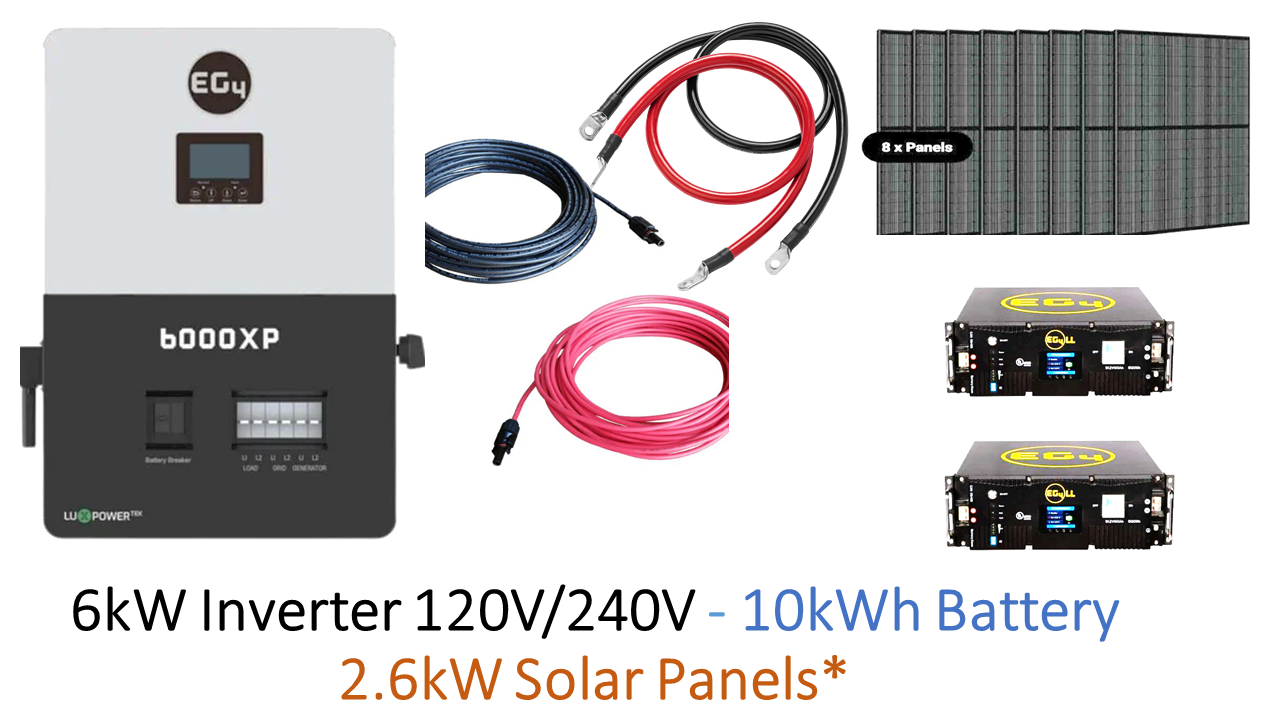 EG4 - 6kW Off Grid Solar Kit - Everything You Need!!