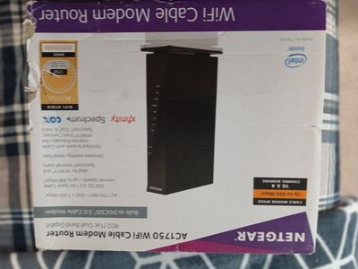 Netgear wifi cable modem and router