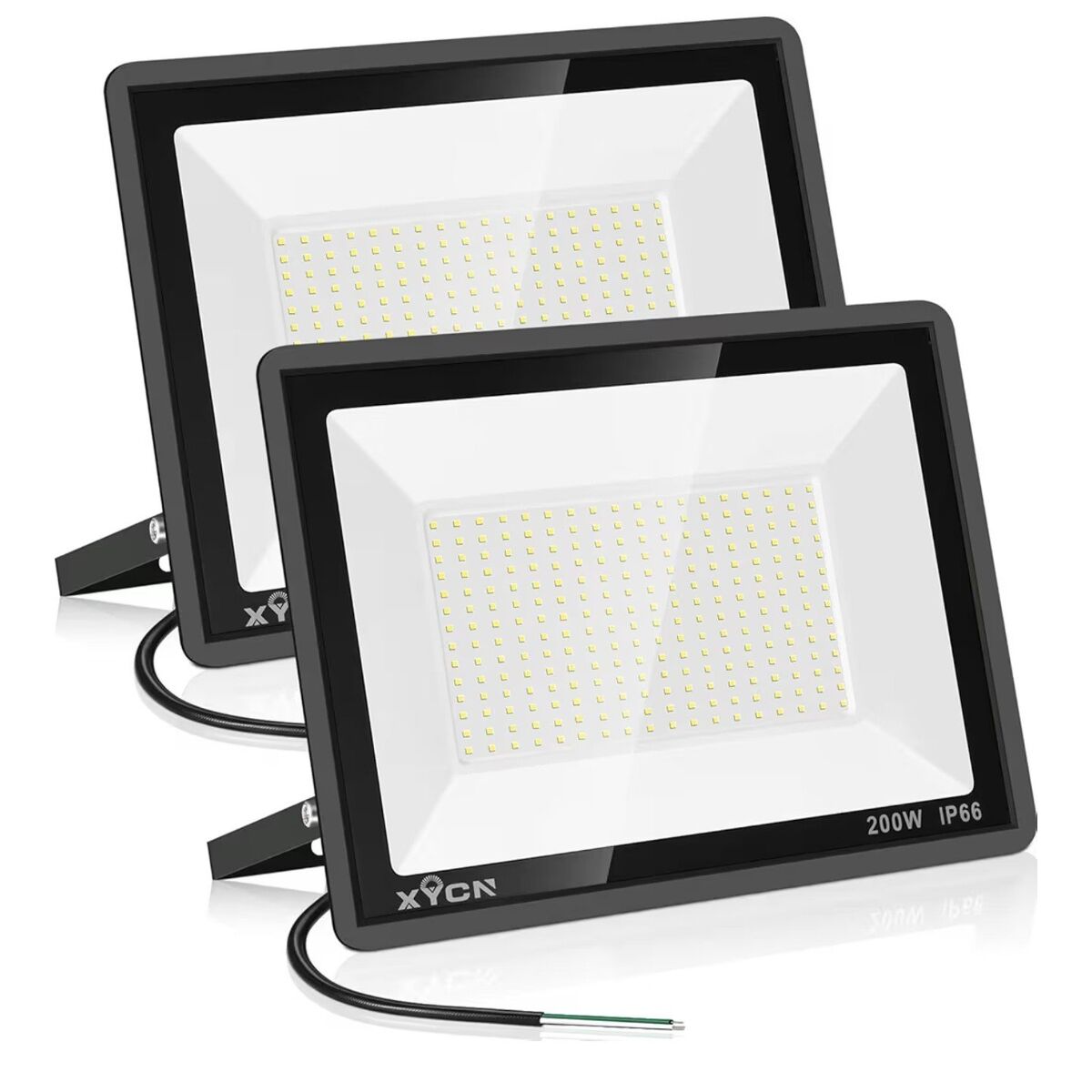 2 flood lights 200 w super bright