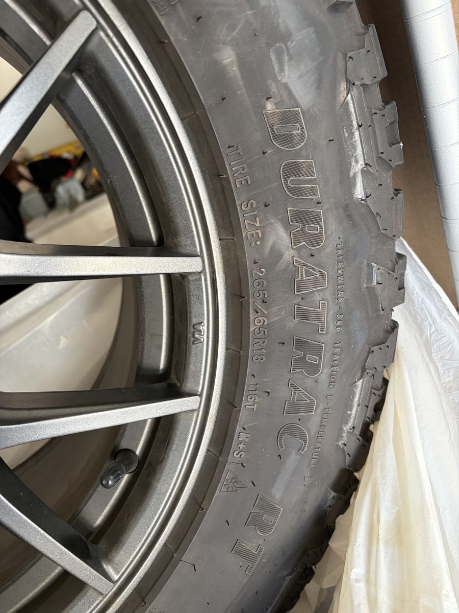 18” rims & All Terrain tires like new