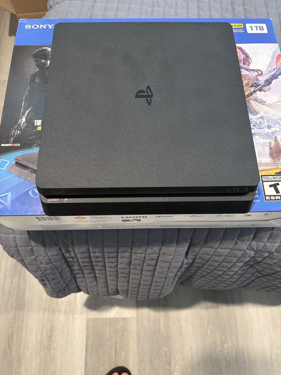 Sony PlayStation 4 (PS4) Slim 1TB Console - Jet Black