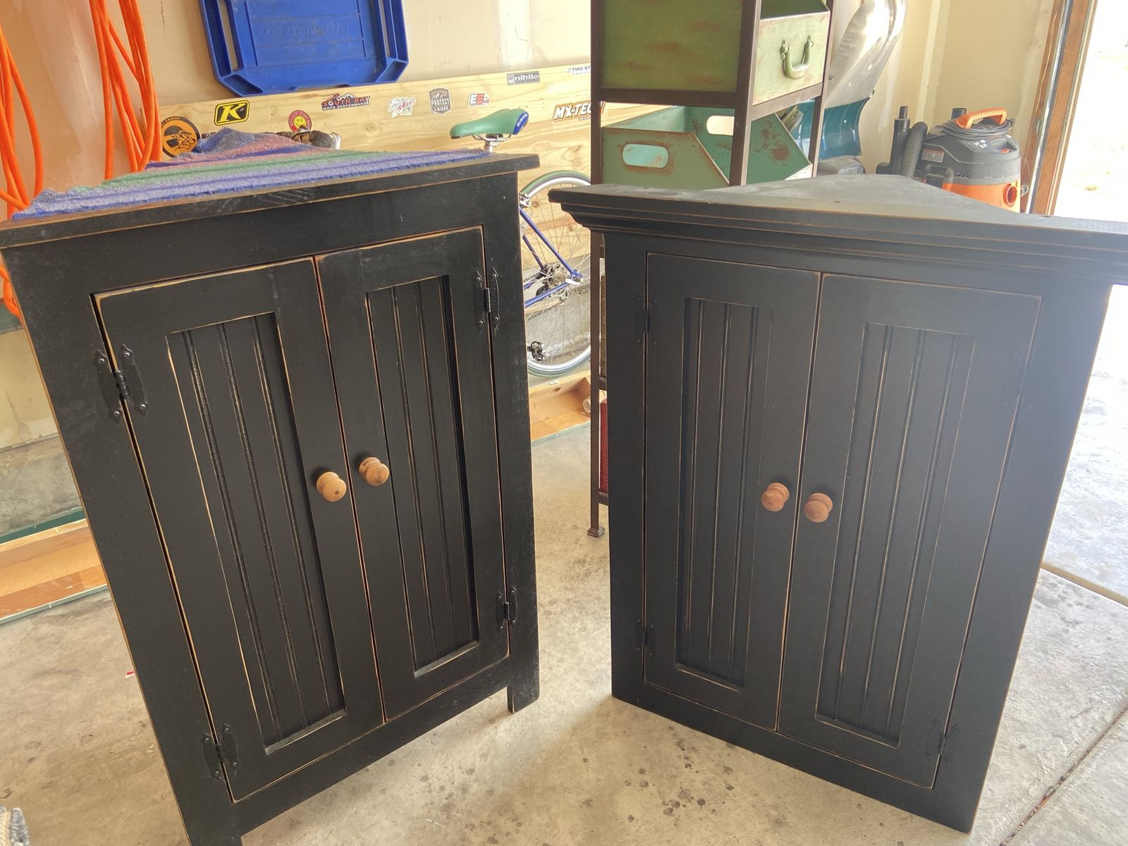 Beautiful black corner cabinet