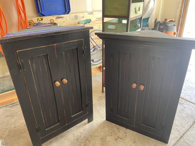 Beautiful black corner cabinet