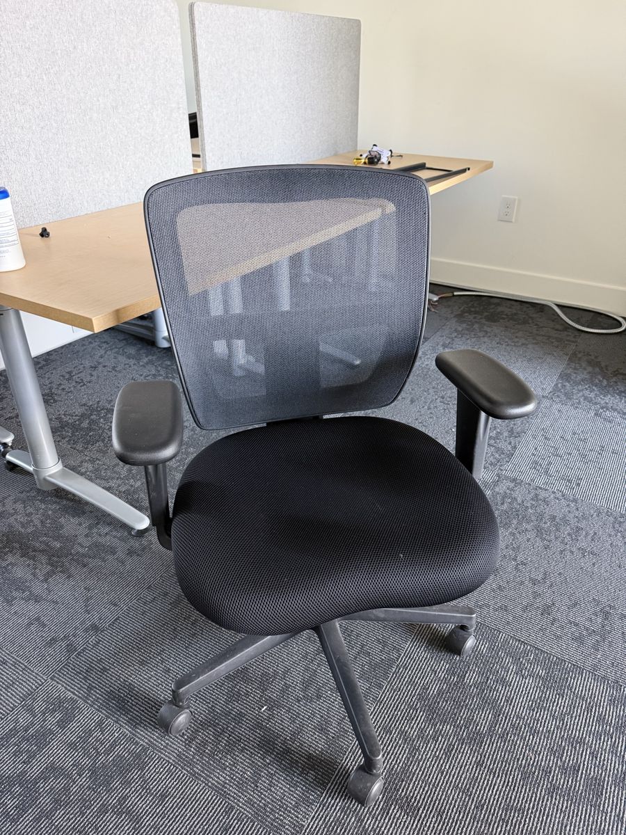 Black office chairs. Barely used.