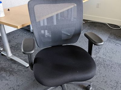 Black office chairs. Barely used.